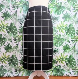 Express Black & White Striped Pencil Skirt (Size: 8)11.8oz